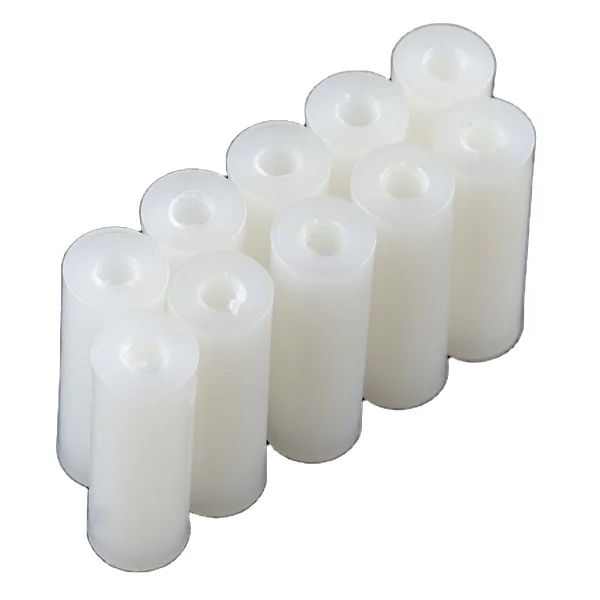 Female M3 White Plastic Pillars with 6mm/8mm Bolt PCB Nylon Standoff Spacer Stud 
