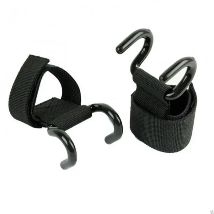 WEIGHT LIFTING POWER HOOKS for Grip DEADLIFT STRAPS Gym Wrist Support HEAVY DUTY 