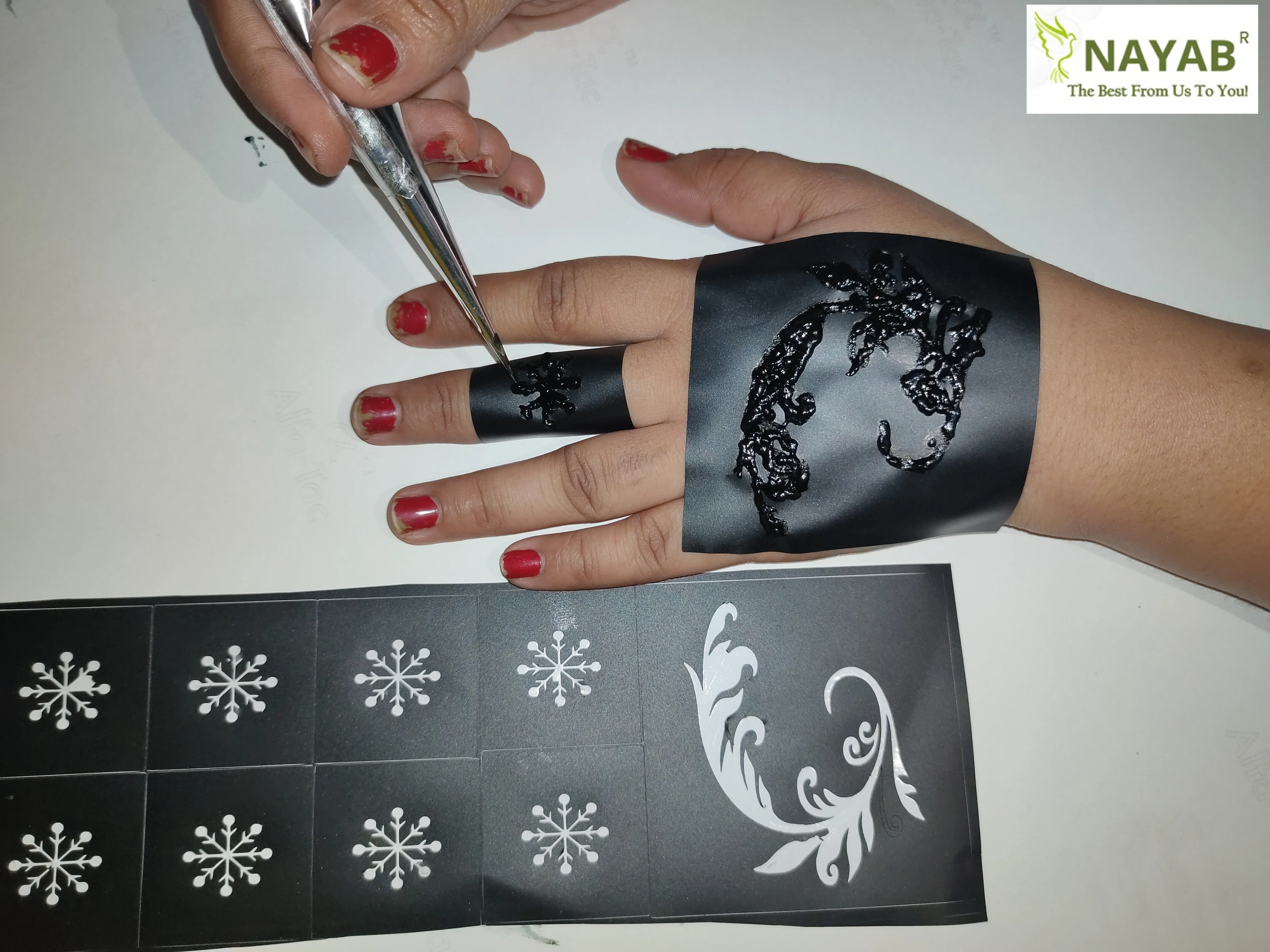 Mehndi With Help of Paper Cutting For Hands || Henna Designs For Hands ||  Latest Mehndi Designs 2018 - YouTube