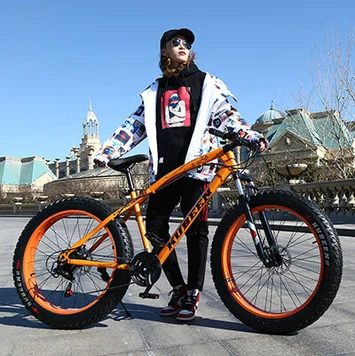 fat tire bike on road