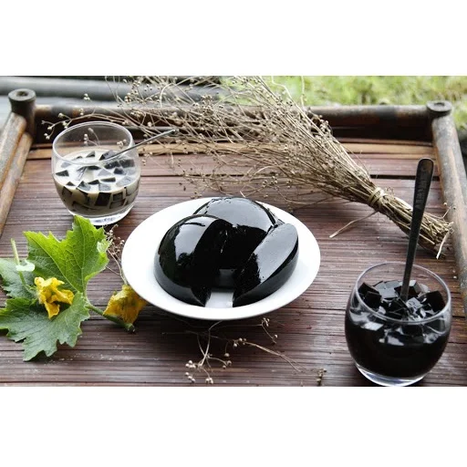 organic herbal jelly powder/ black grass jelly - can be served