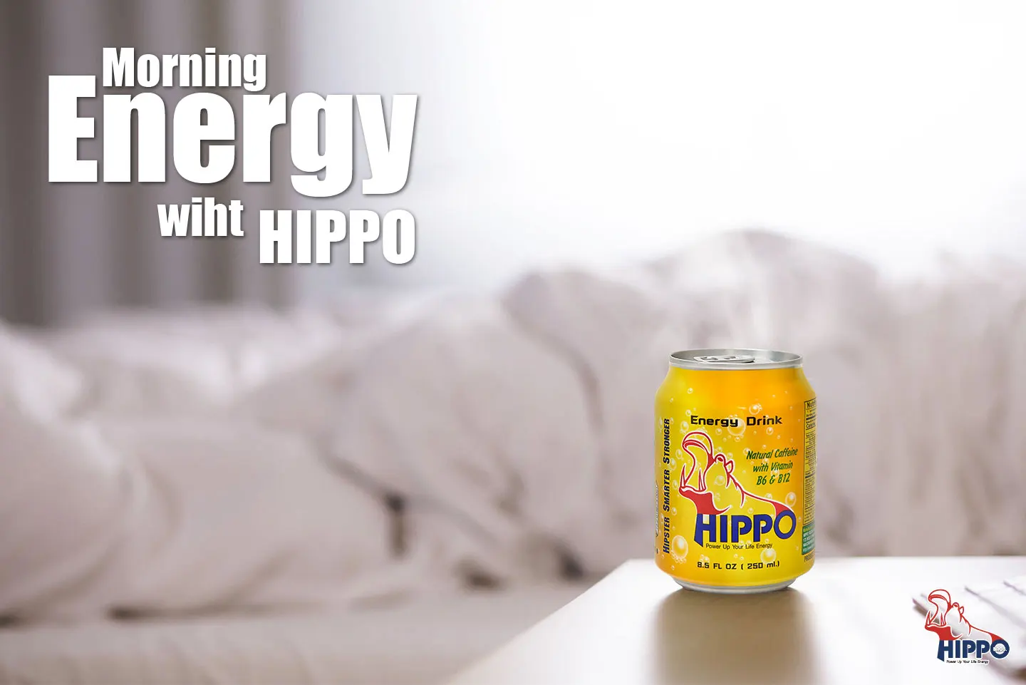 Hippo Premium Energy Drink For Power Up Your Life Energy From Thailand