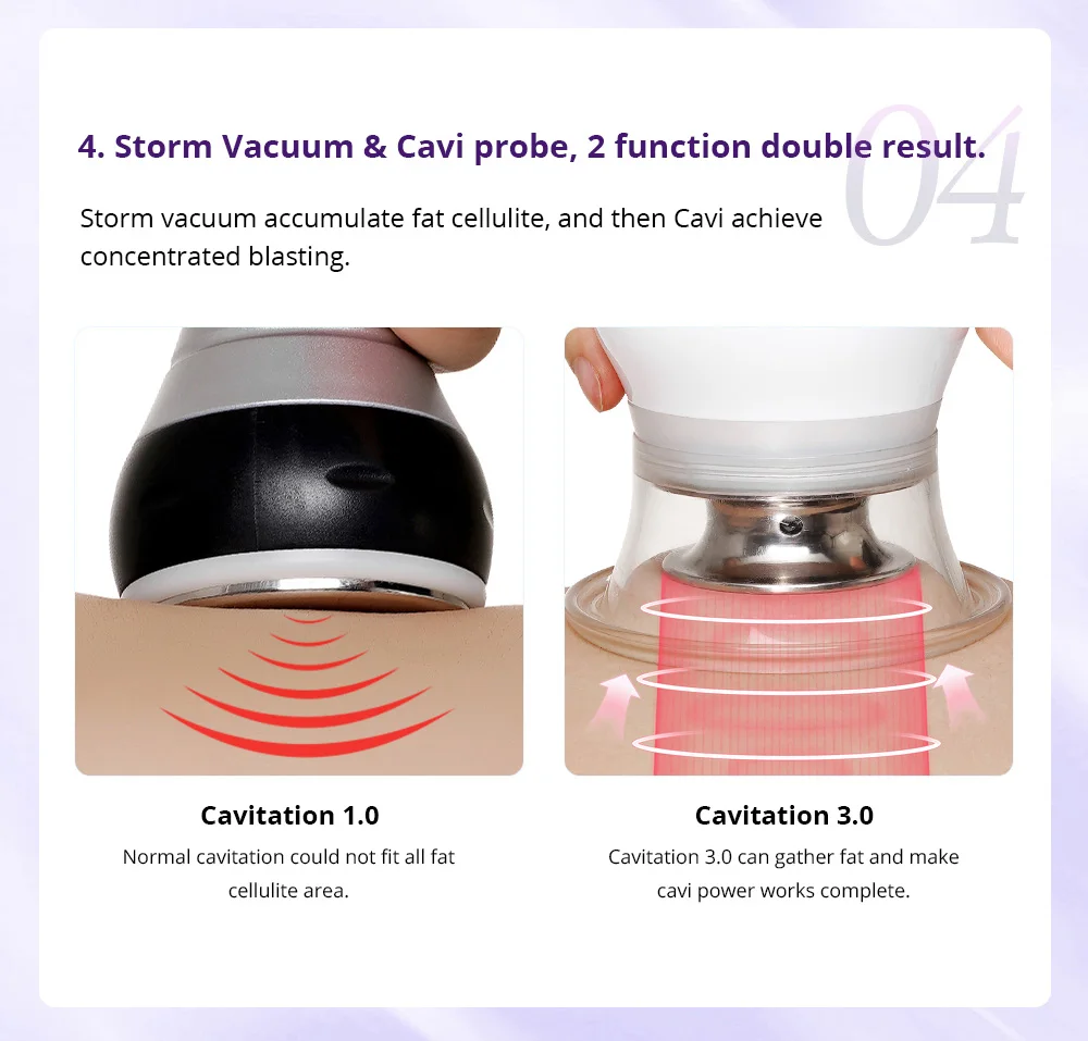 MS-23T1S CaVstorm ultrasonic cavitation 3.0 body slim BIO Microcurrent fat burning vacuum suction rf machine