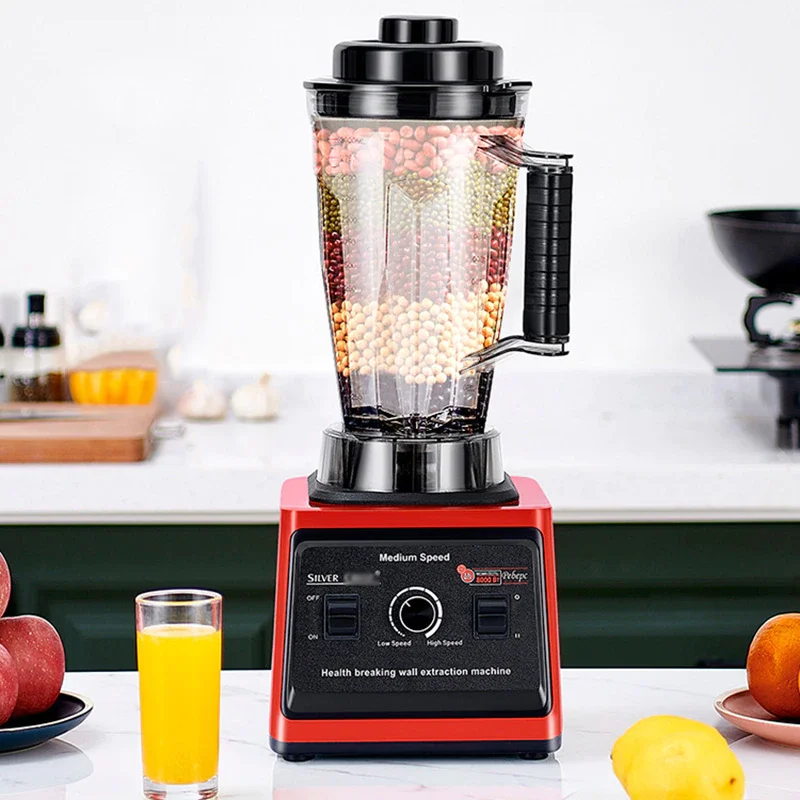 Multifunctional 2 in 1 Blenders and Juicers 3L Smoothie Silver Crest Blender 8000W