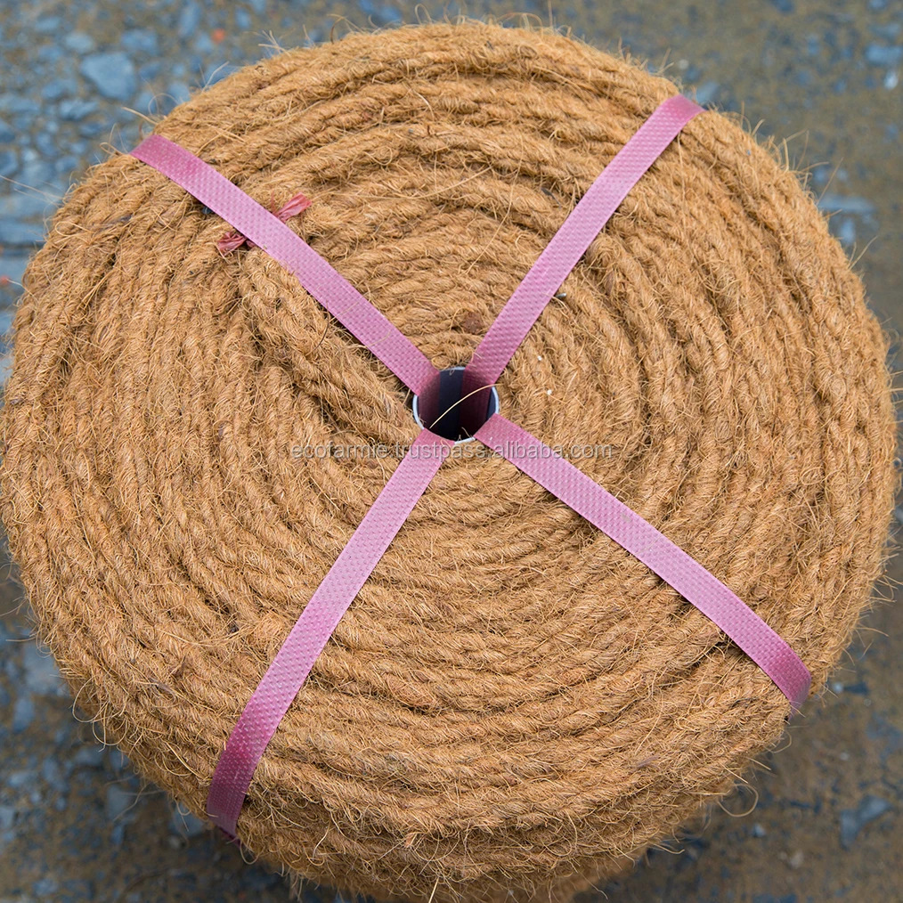 BROWN COCONUT COIR TWINE/ COCO FIBER ROPES FOR EXPORT