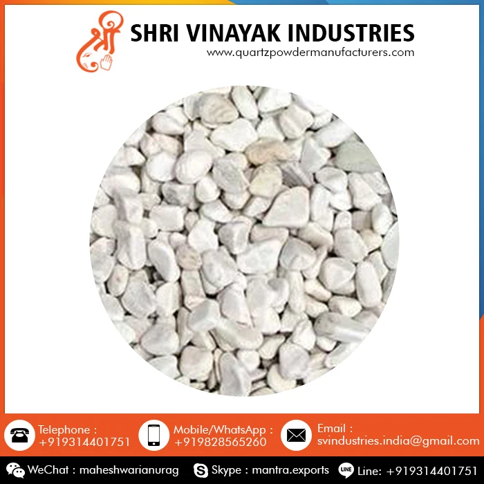 Decorative White Marble Stone Chips at Wholesale