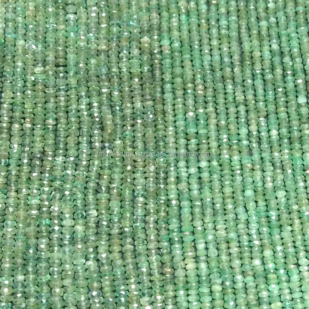 Perlas Esmeraldas Semipreciosas Naturales 3mm-3.5mm 