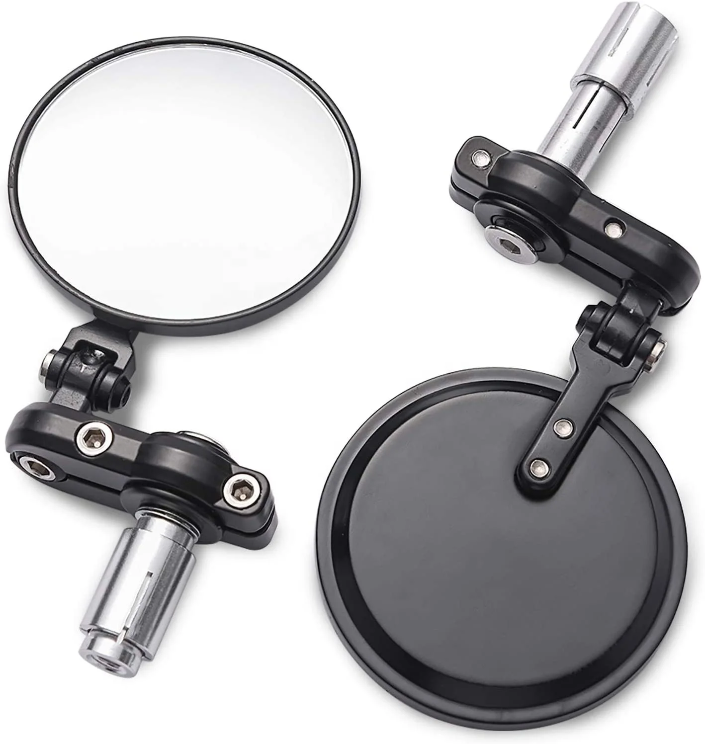 Cheap Universal 3 Inch Round Motorcycle Rearview Mirrors Foldable Bar End Side Motorcycle Mirror