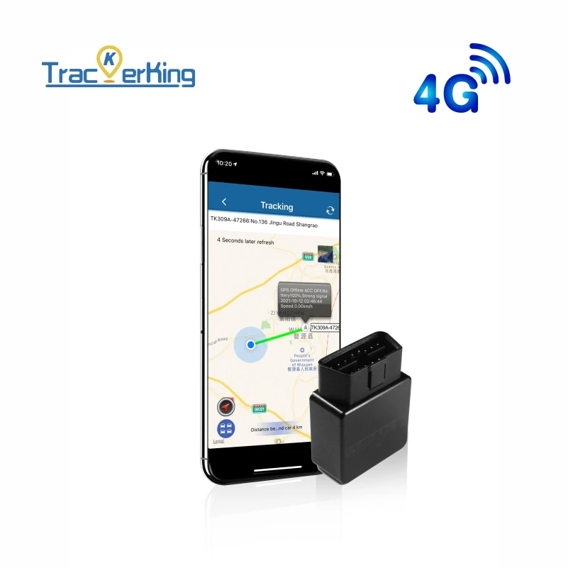 Простой в использовании беспроводной GPS-Трекер 4G OBD2 S801 для просмотра уличной карты, подключи и работай в режиме реального времени, мини-устройство для отслеживания