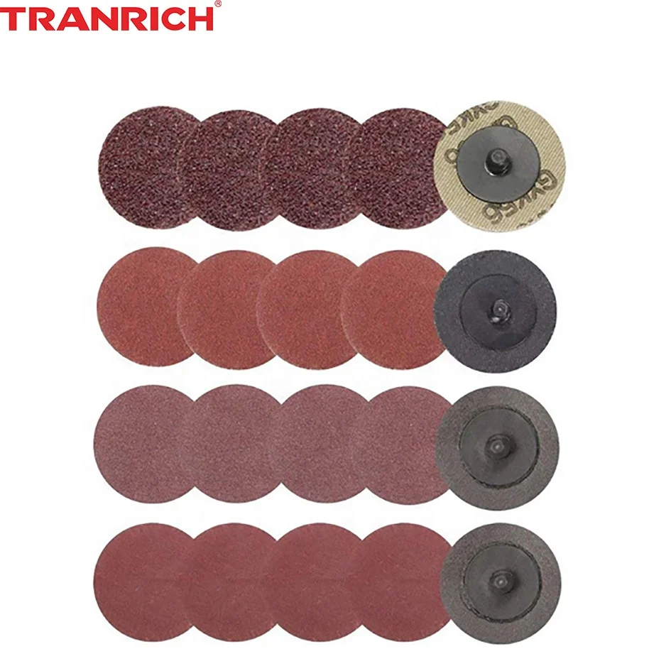 2 Inch Roll Rock Fiber Sanding Disc Aluminum Oxide Quick Change Discs