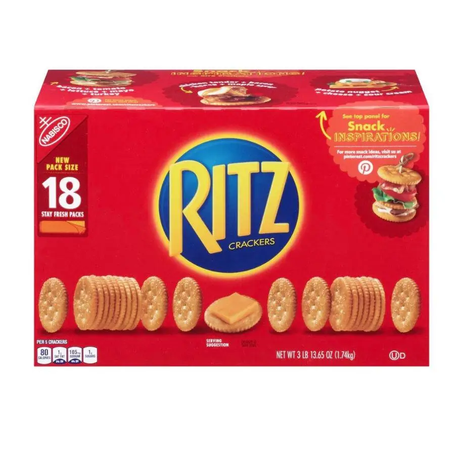 ritz snack crackers bulk 18 count family pack