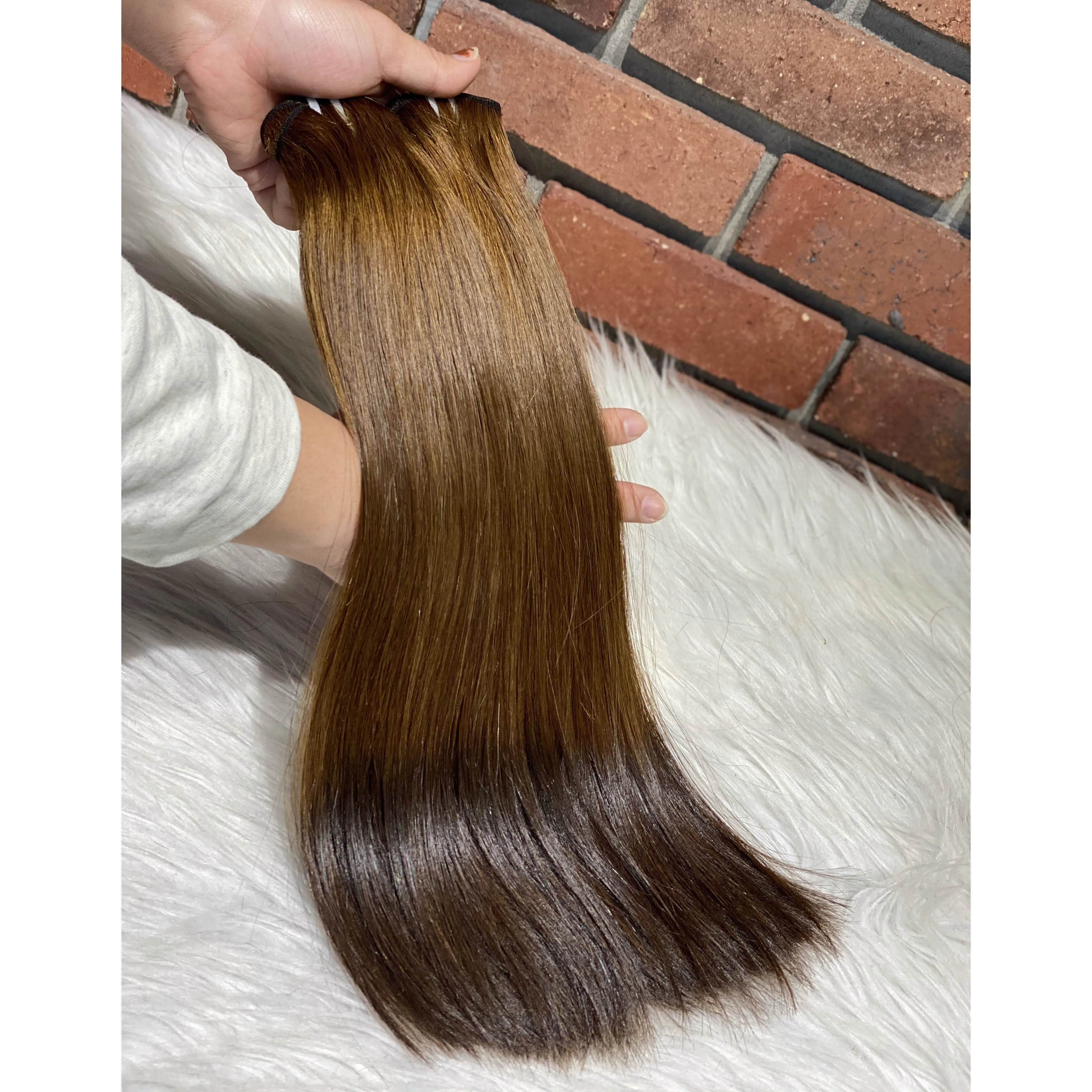 brown human hair weave