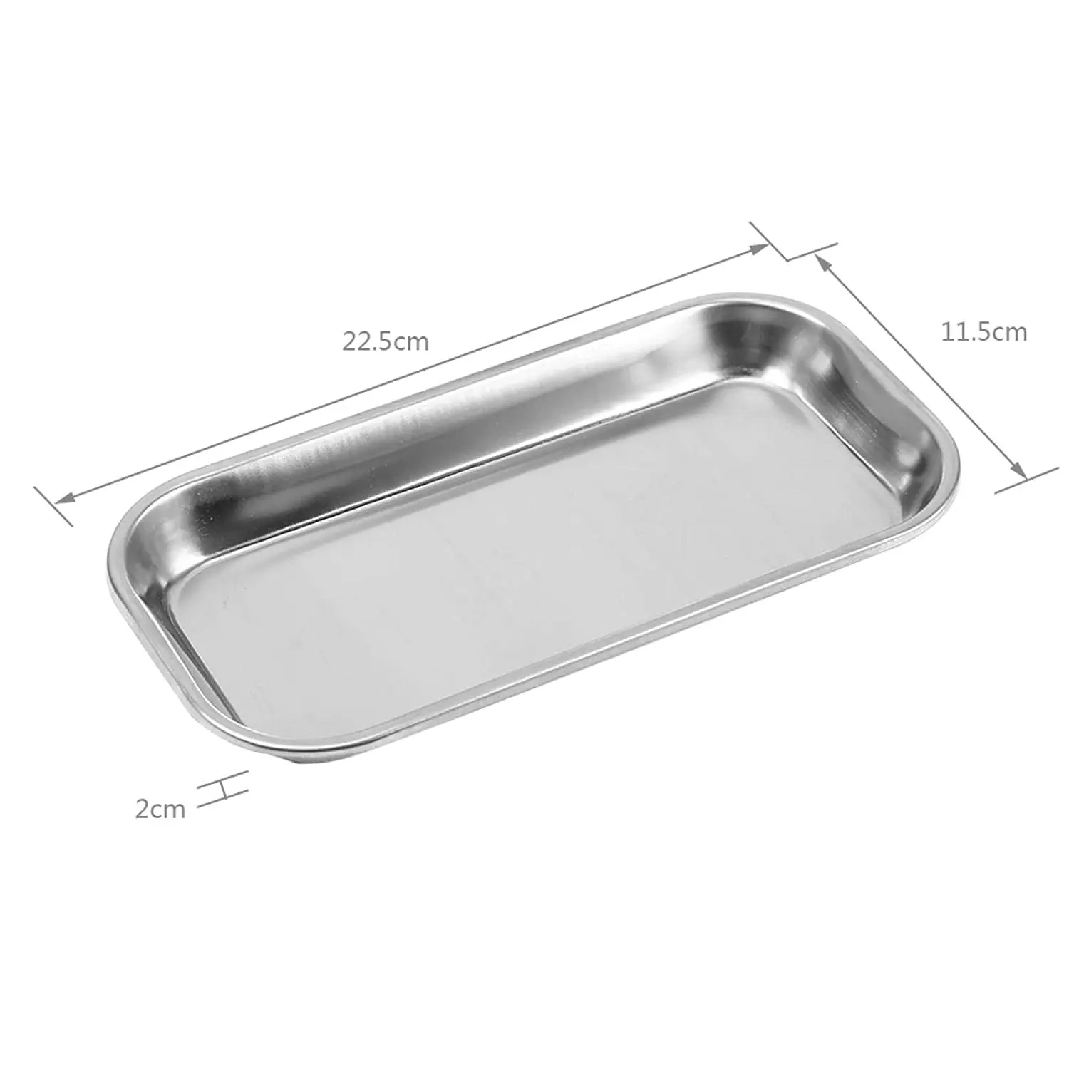 Stainless Steel Medical Instrument Tray Useful Tool For Clinic Lab