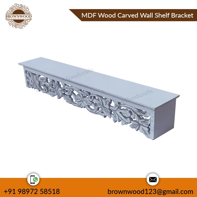 Latest Arrival Antique Design MDF Woof Carved Wall Mount Shelf Bracket for Wholesale & Online Sellers at Reliable Price