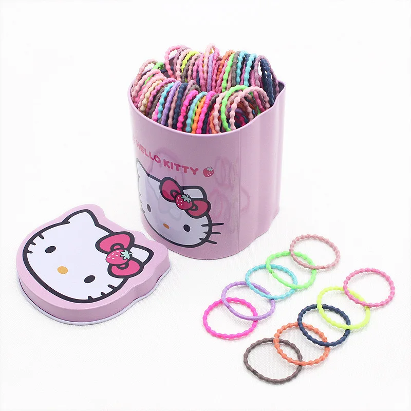 Превосходное качество разноцветные неметаллические эластичные резинки для волос держатель