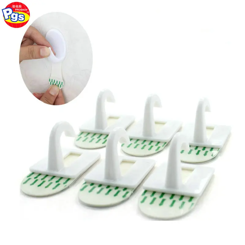 Self Adhesive Hooks Wall Door Plastic Strong Sticky d Sucker Removable d H8D6 