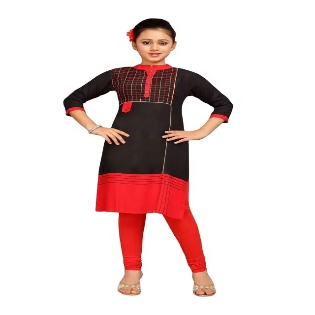Black Color Kurti Set - Buy Black And 