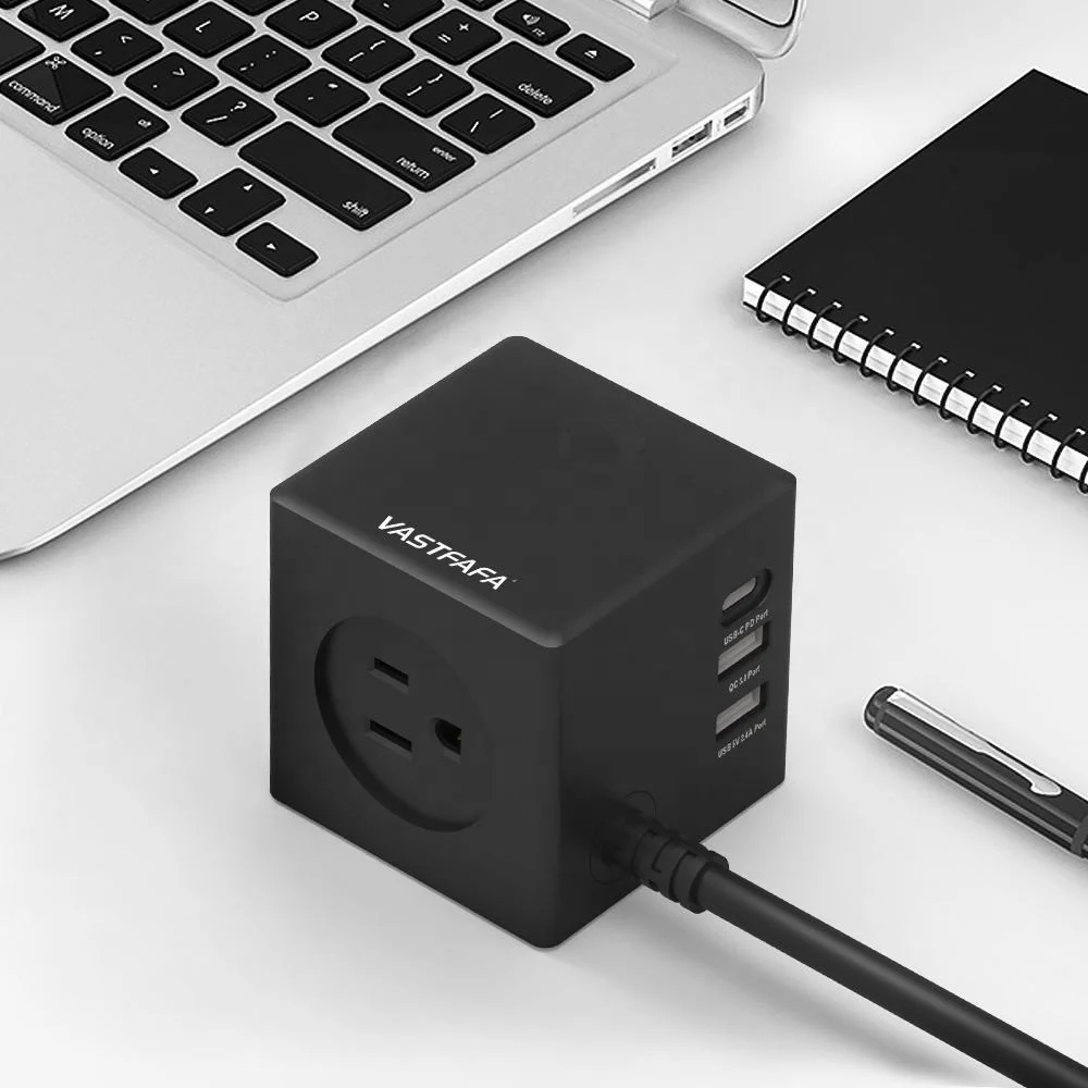 Лидер продаж сетевой куб с 3 USB-портами для дома офиса и