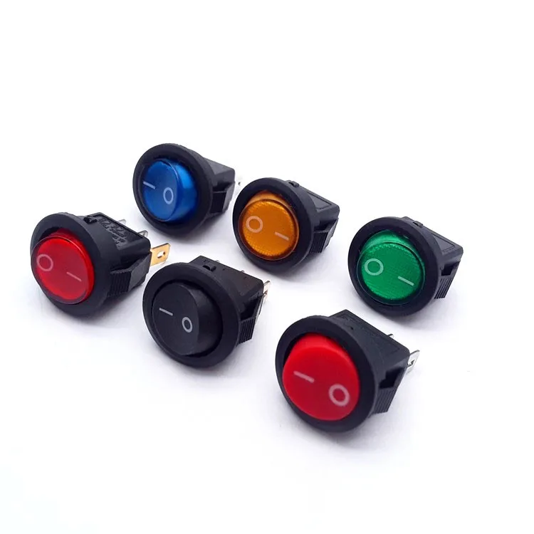 SHUYI кулисный переключатель 12 В, Круглый выключатель света t120/55, кулисный переключатель лампы