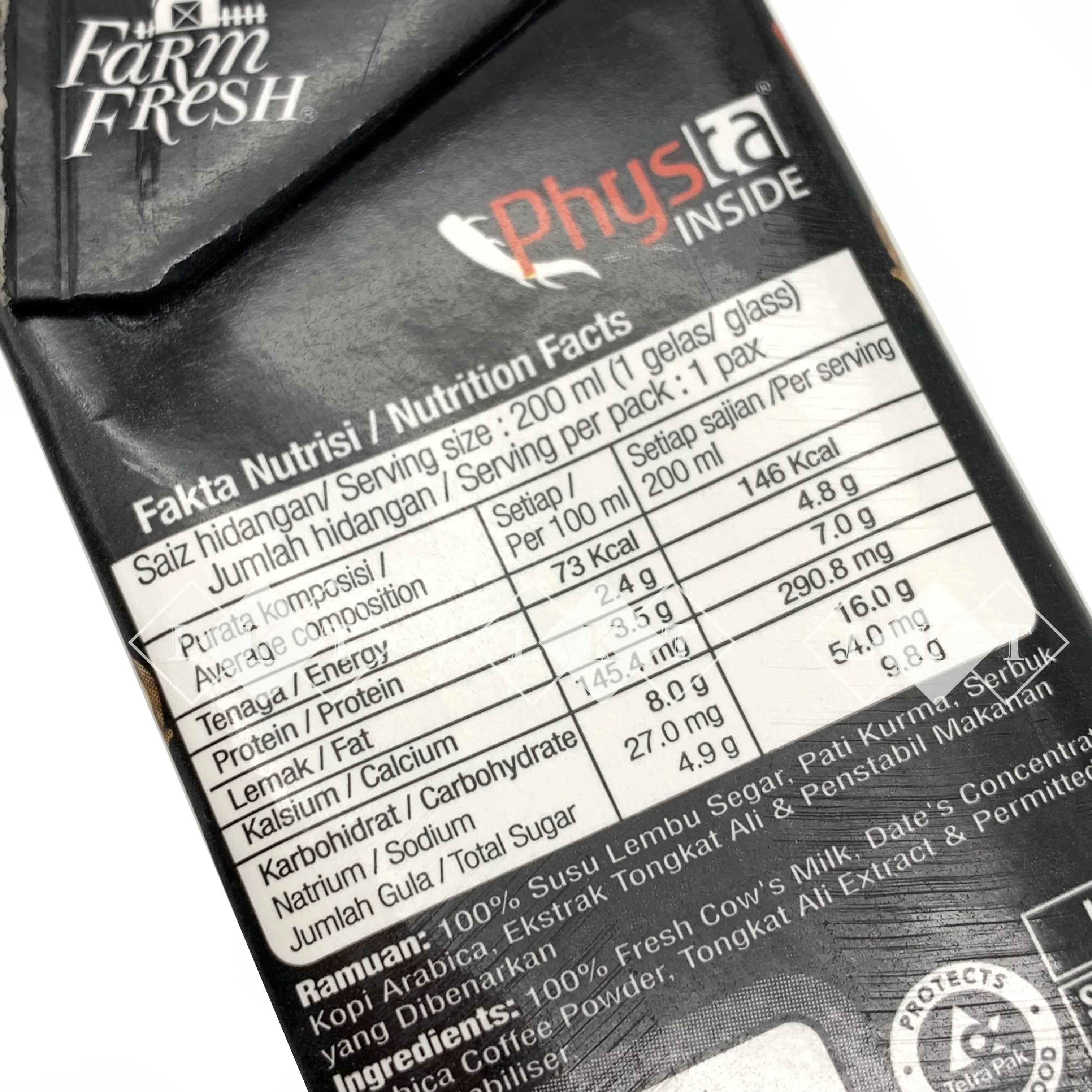 Farm Fresh Fresh Milk Tongkat Ali Caffe Latte 200ML