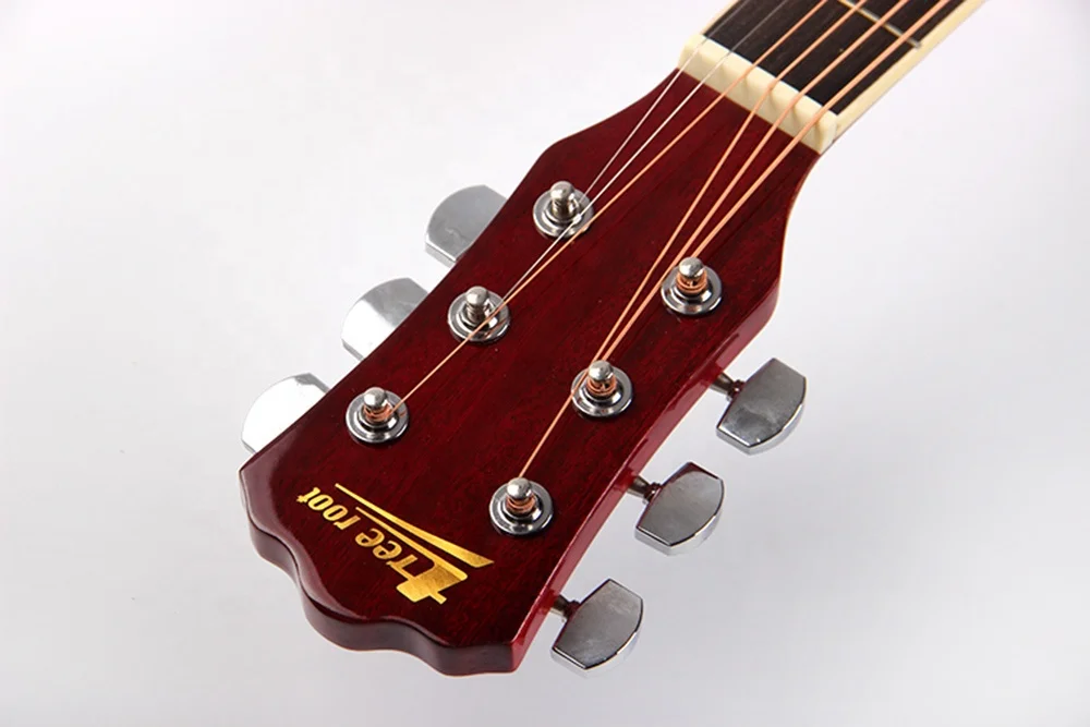 
TR-301-40 Оптовая Продажа Лучшая цена корень дерева 40 дюймов Акустическая липа Красочные гитара от китайского производителя 