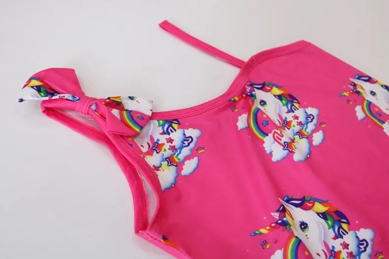 Baby Girls Bikini Swimming Suit Cartoon Design Quick Dry Anti-UV Nontoxic 100% Polyester Customizable Cute Fruit Style