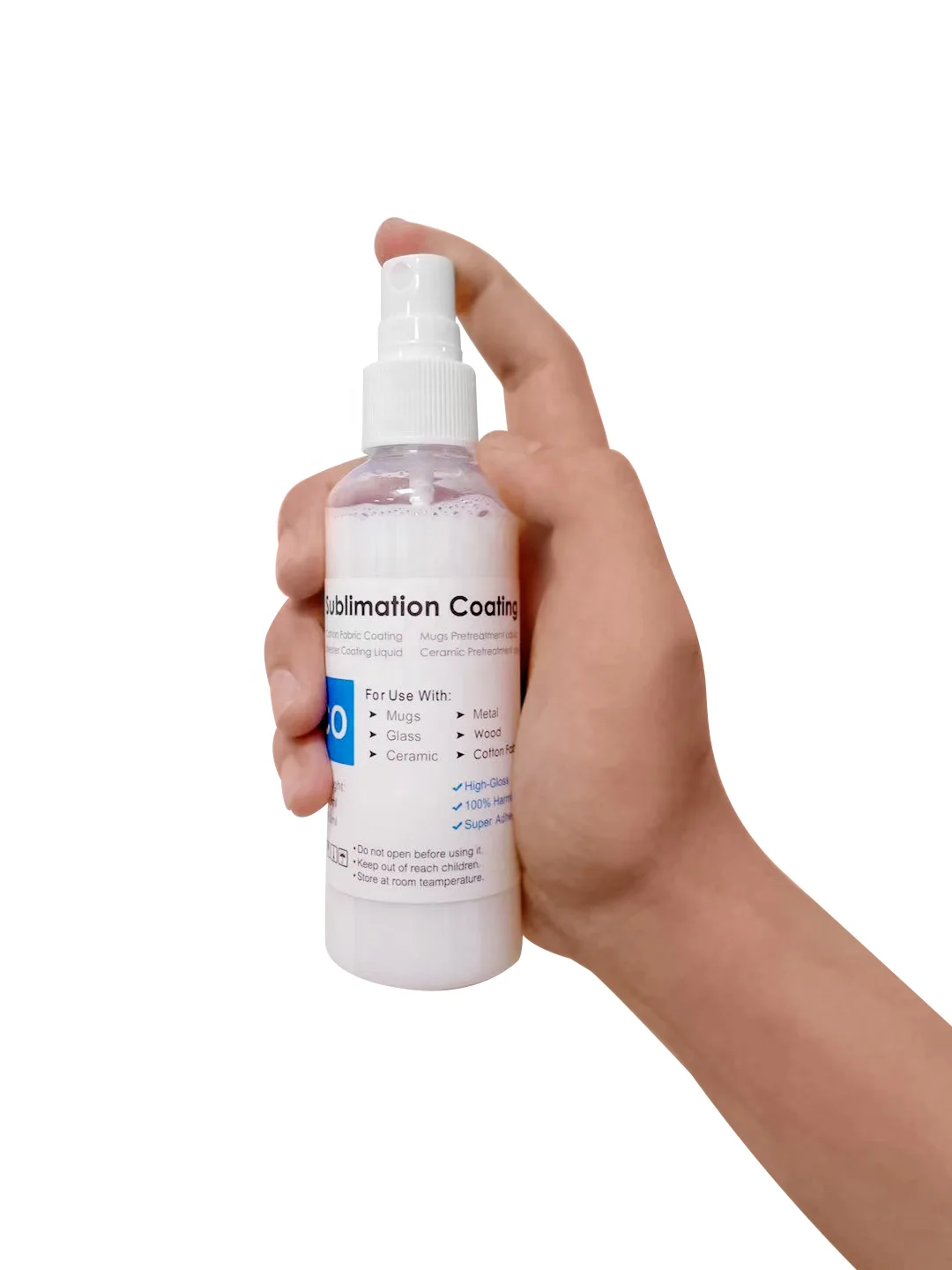 OCBESTJET 100ML Sublimation Coating Liquid for Sublimation Dye Ink for Cotton Fabric Mugs Glass Metal Wood Pretreatment Liquid