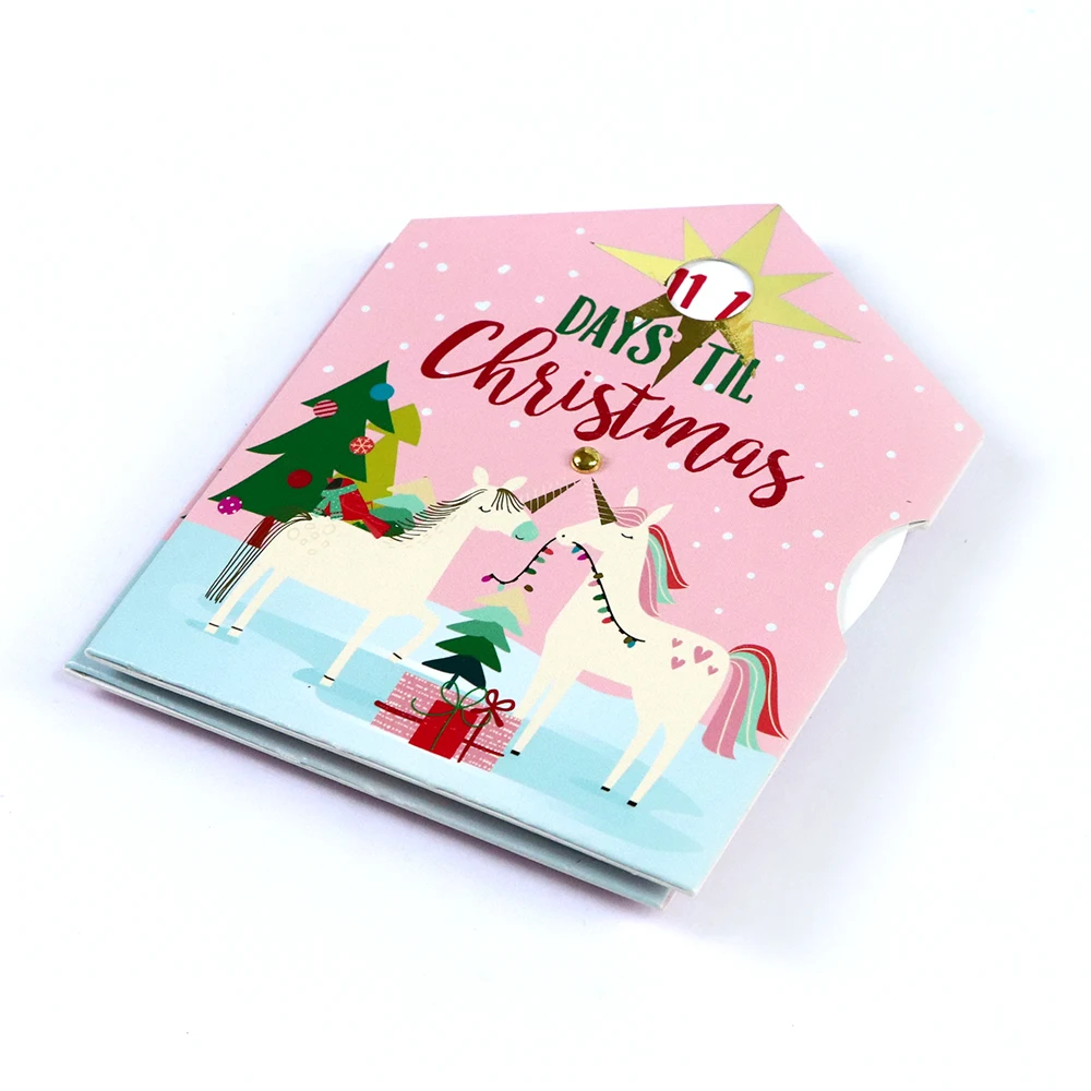 Christmas party decoration countdown card
