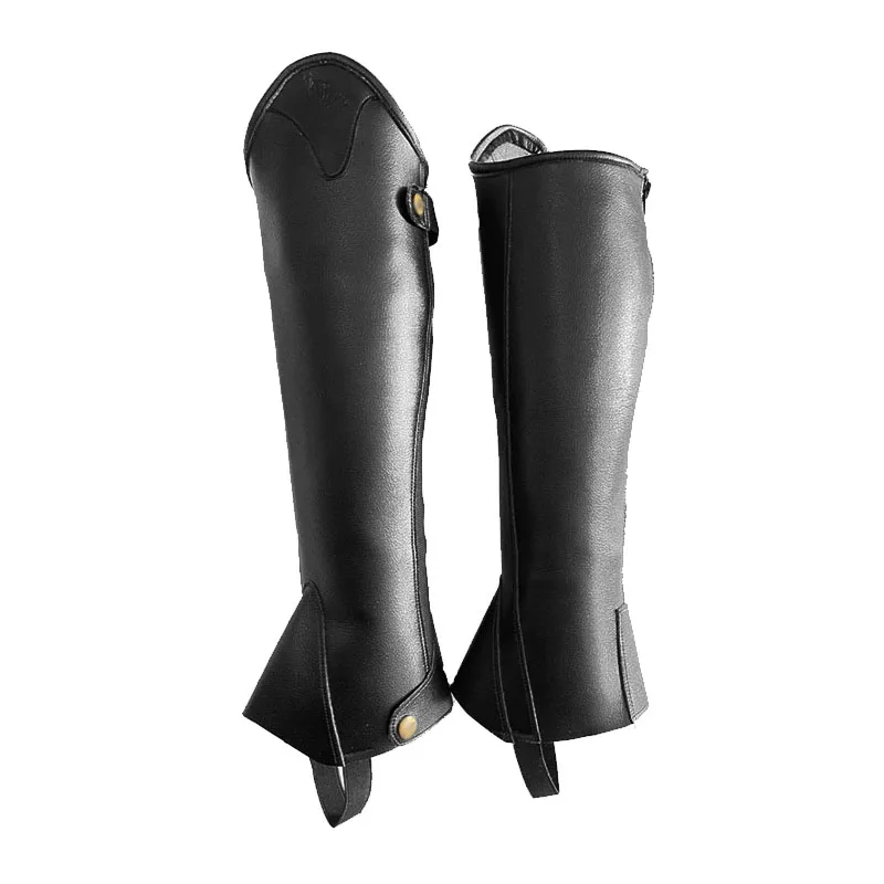 Защита для ног для верховой езды для взрослых, профессиональные наполовину укороченные фибровые ограждения