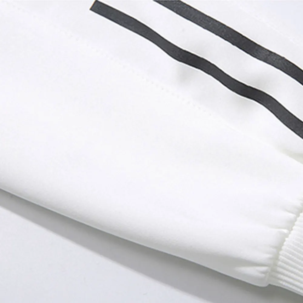 Men's Sweat Suit White And Black Color Men Sweat Suit Made In Pakistan