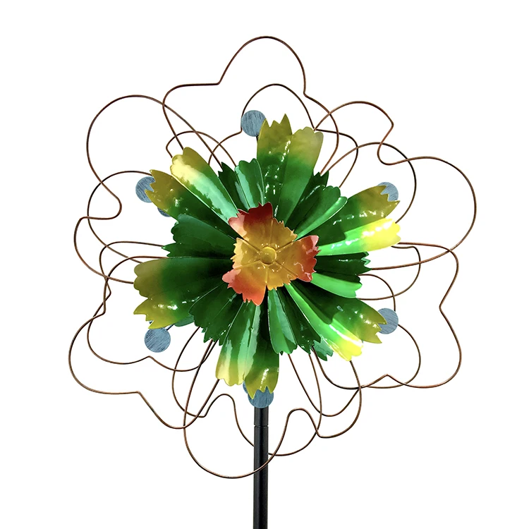 Attractive Colourful Large Wind Spinners for Yard And  Outdoor Metal Large Kinetic Wind Spinner