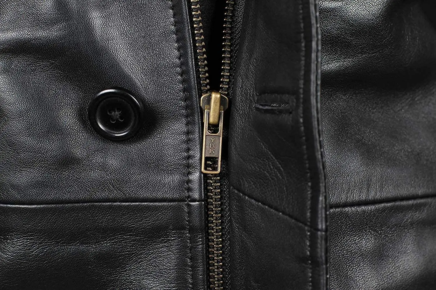 Men's 3/4 Length Black Leather Jacket - Winter Leather Coat