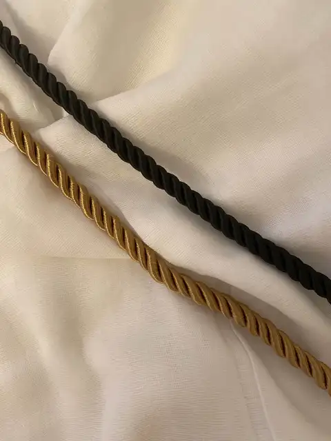 Crème Twisted corde 10 m x diamètre 6 mm Mariage Bouquet Satin tresse
