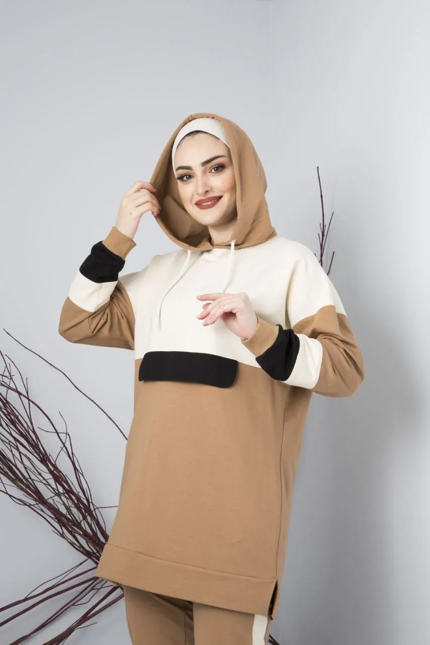 New Season Women Hooded Sportswear Islamic Clothing Abaya Kaftan Dubai