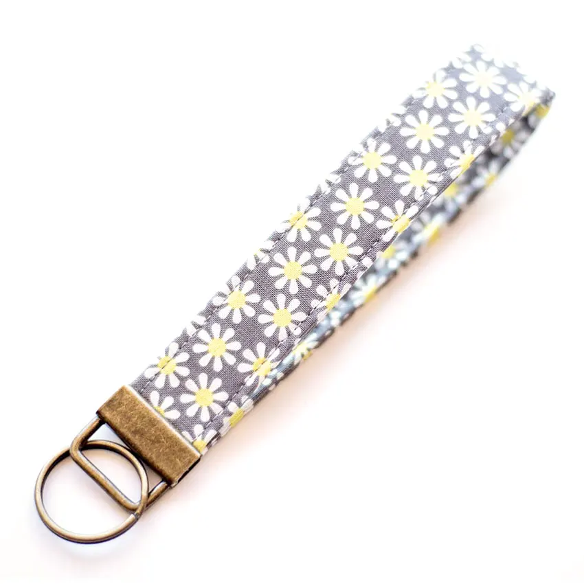 Manufacturer Custom Printed Fabric Personalized Designer Keychain Wristlet