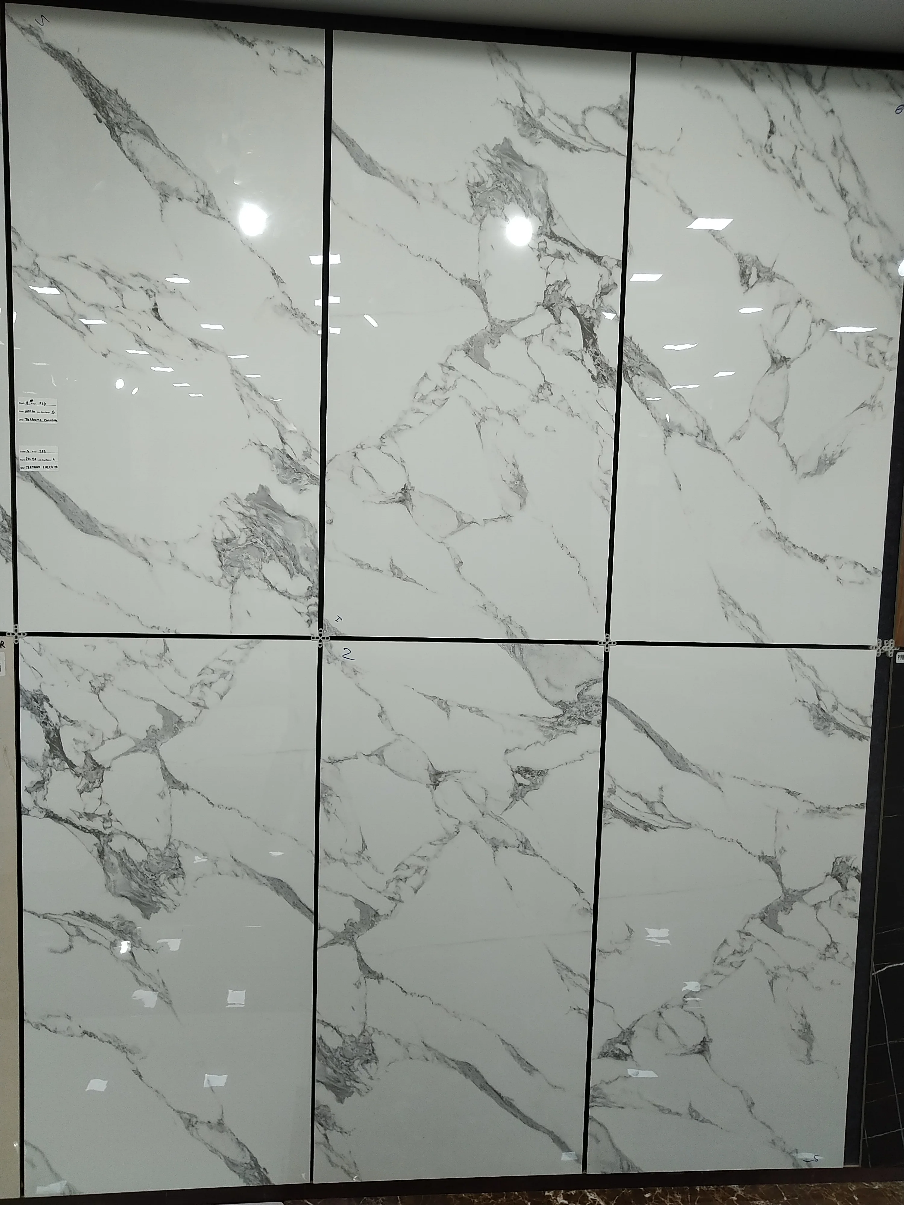 Carrara and Calacatta Polished Porcelain Tile Factory for Importers/Wholesalers