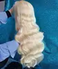 Parrucca con onda del corpo bionda