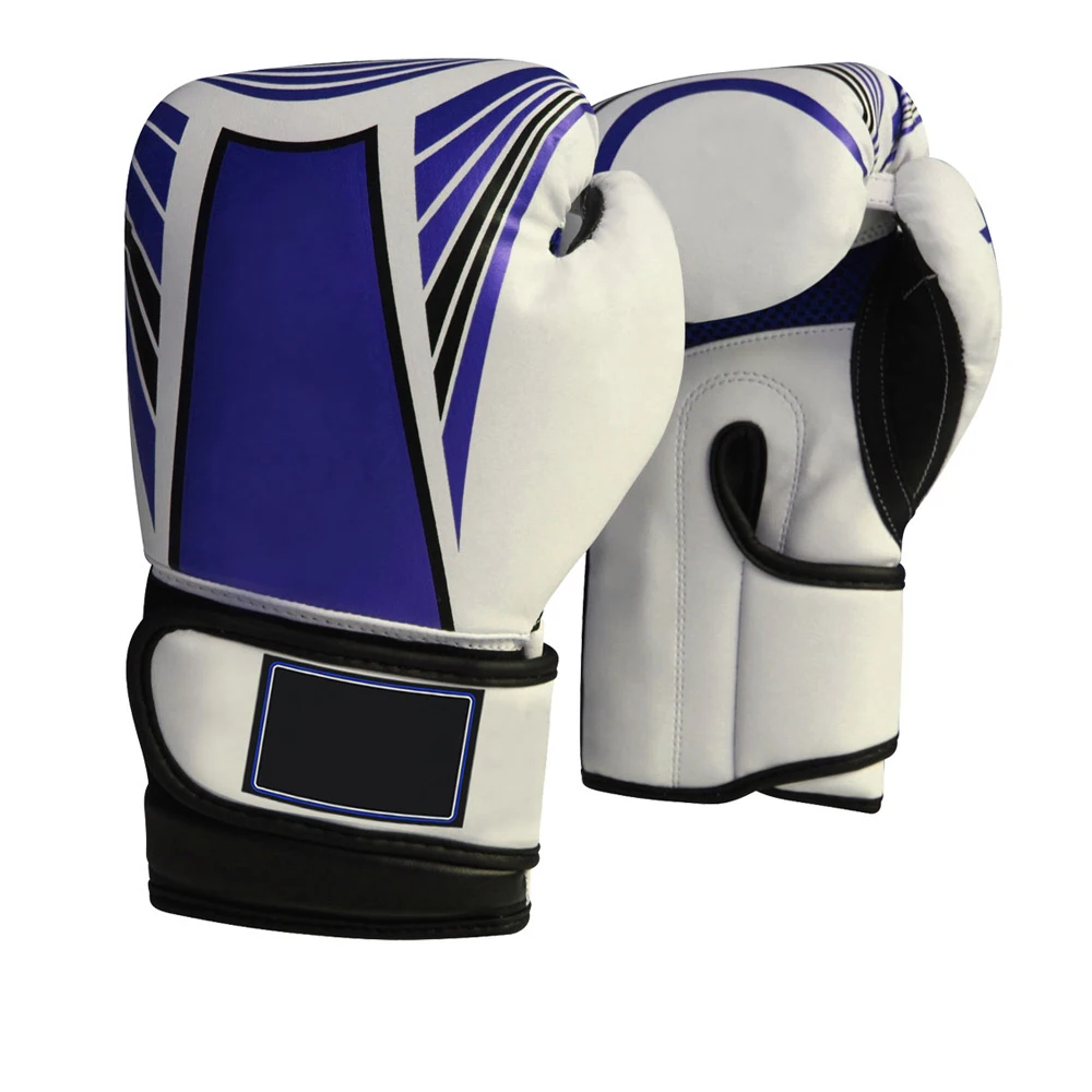 High Quality Soft Shell Fighting Wear Lace Design Silver Color Shining Style Men Boxing Gloves