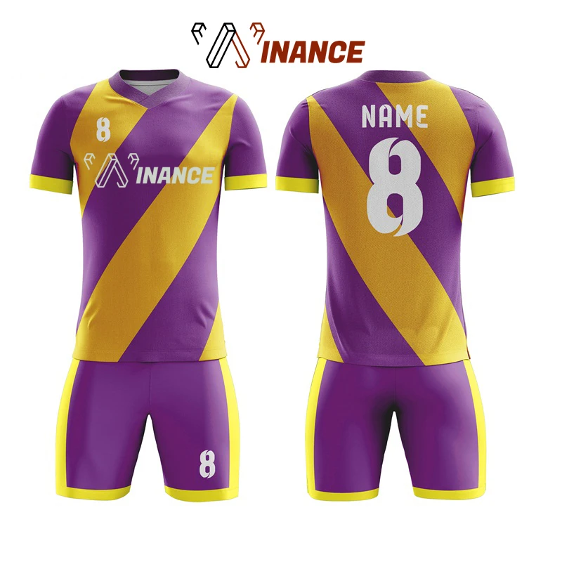 Soccer Kit - Blue Purple Checkered Custom Kits/Jerseys - Vesuvius Sport