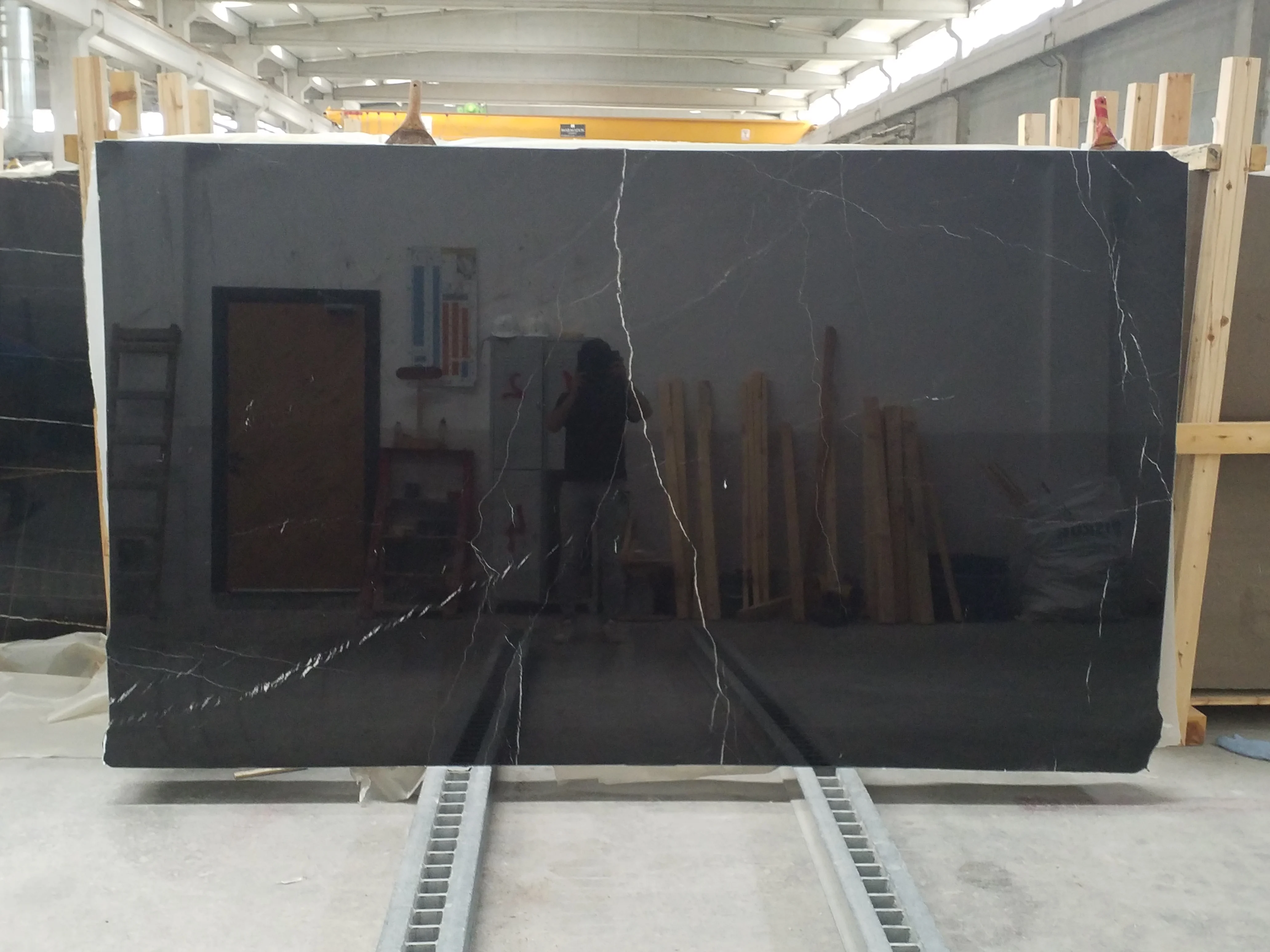 Cem Marble CEM-P-43 Pure Black Onyx Marble Slab Polished Surface Cut-to-Size for Outdoor/Indoor Floor/Wall Decor Natural Stone