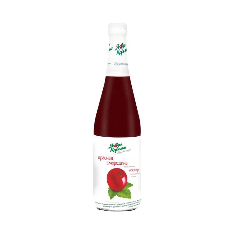 Best quality 100% natural red currant nectar drink glass bottled, natural soft drinks