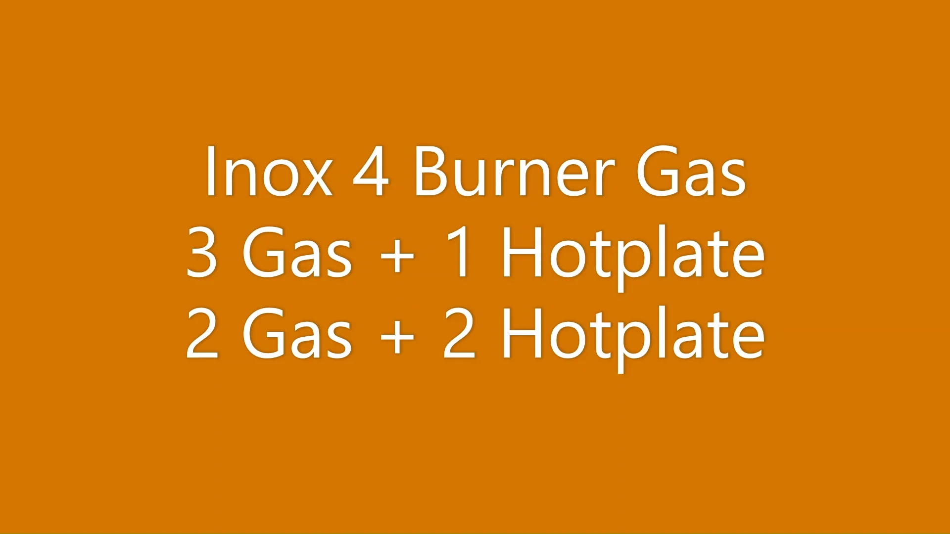 Builtin 4 Burner Gas Hob Inox Gas Safety System,Triple Burner 3 Years