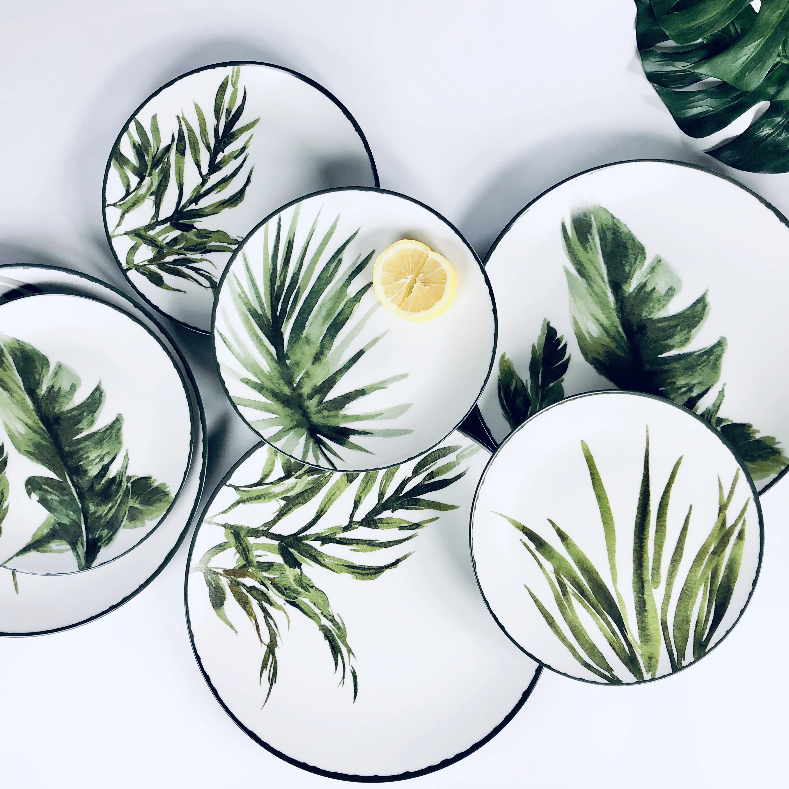 leaf dinnerware set