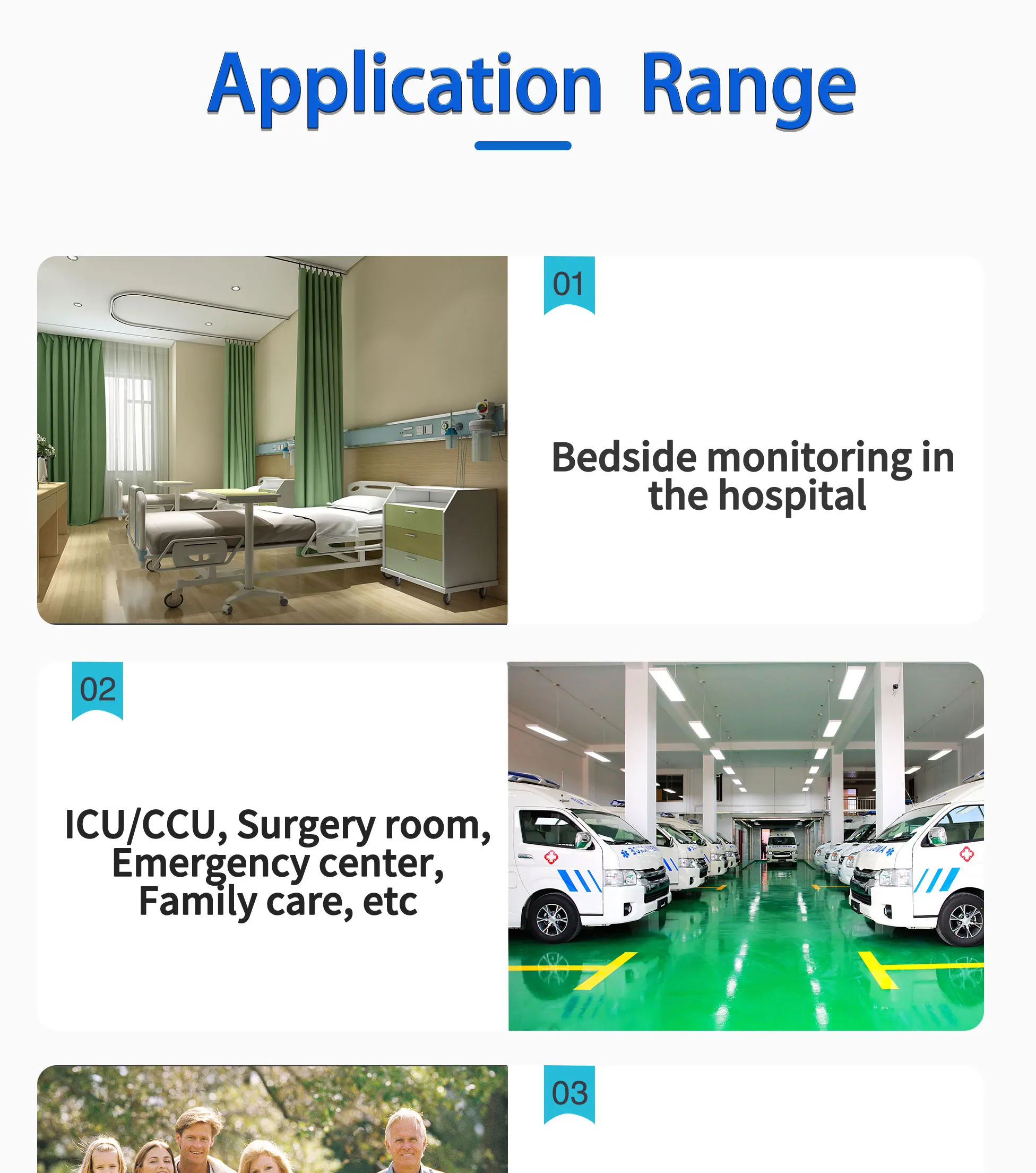 Patient Monitor with 1-7 Level Audio/Visual Alarming Arrhythmia Analysis and Anti-ESU Multi Parameter Bedside Monitor