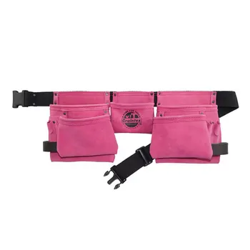 Quality Assured 28" to 50" Waist Tool Belt with 11-Pocket Pouches Suede Leather Work Apron Wholesale Suppliers