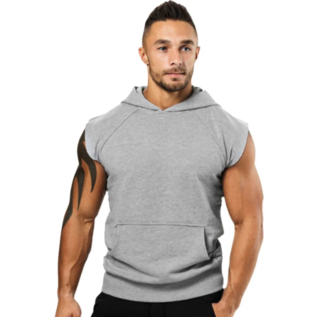 Sleeveless Bodybuilding Hoody