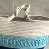 Blue and white