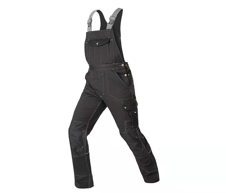 Unisex Working Uniform Mens Bib pants Workshop Mechanic Suspender Trousers 