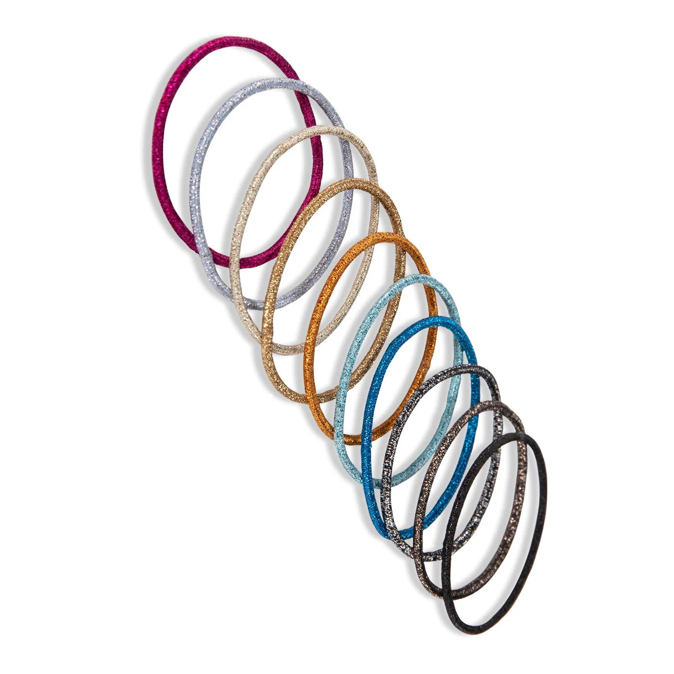 Превосходное качество разноцветные неметаллические эластичные резинки для волос держатель