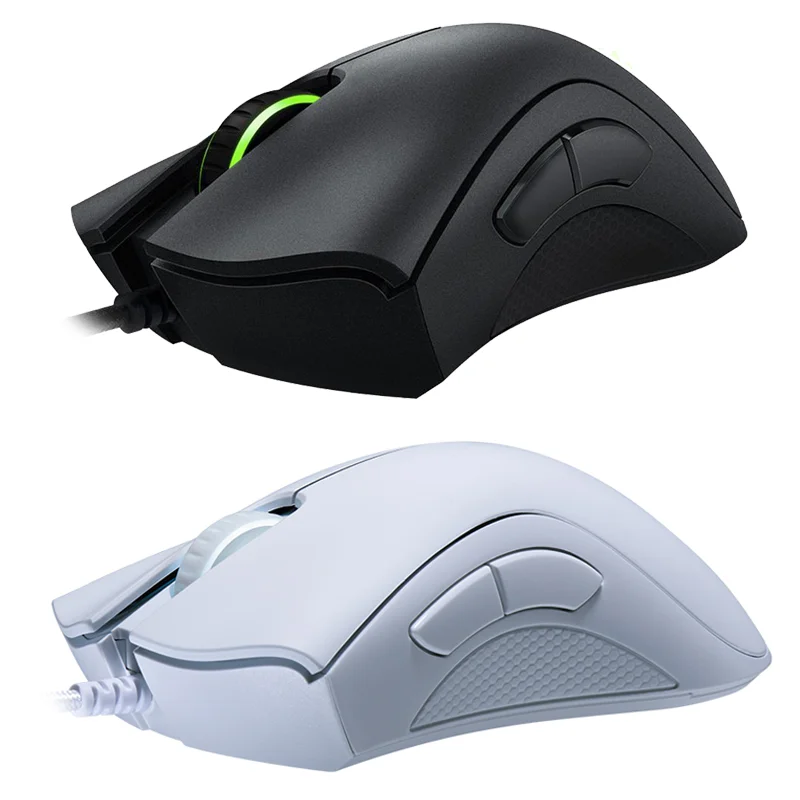 Computer Gaming Mouse 4G Optical Sensor RGB Razer Deathadder Essential Wired Mouse Pc Programmable Usb Plastic 6400 DPI 10pcs